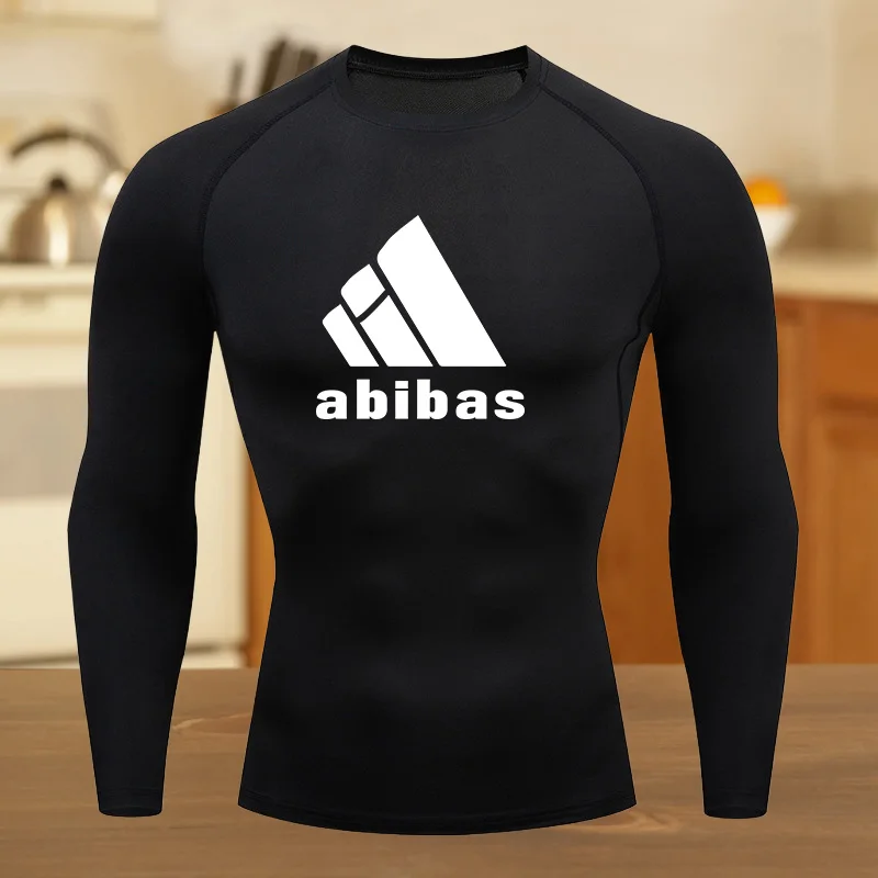 T-shirt a compressione atletica estiva da uomo T-shirt a maniche corte traspirante ad asciugatura rapida ad alta elasticità con palestra grafica da corsa audace