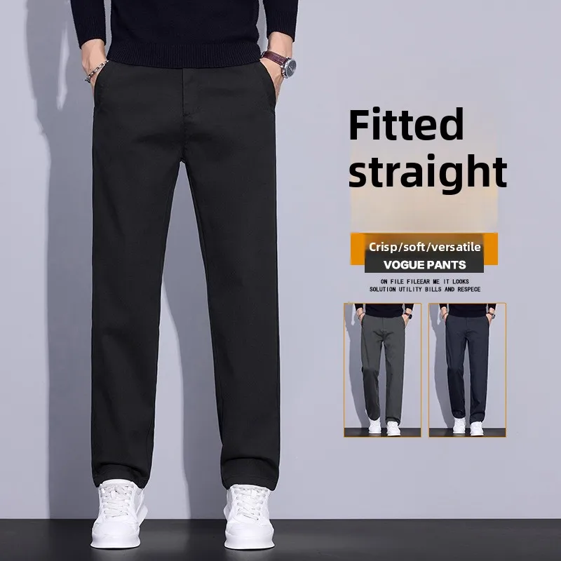 

Men's Pants Spring and Autumn New Straight Fit Comfortable Versatile Casual Pants Men's Pants Autumn and Winter Men's