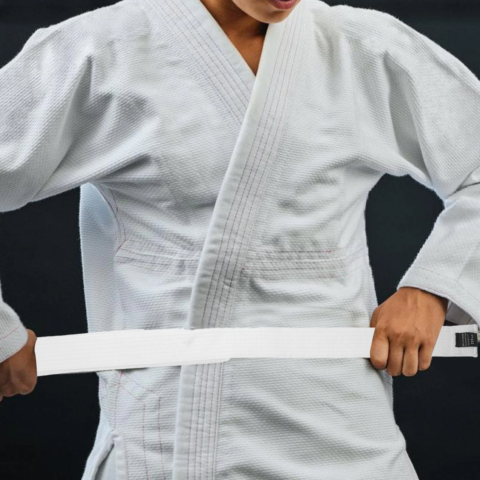 3 قطع من أحزمة التايكوندو، حزام خصر قطني احترافي لتدريب الكاراتيه، معدات رياضية خفيفة الوزن ومريحة ومقاومة للاهتراء #2