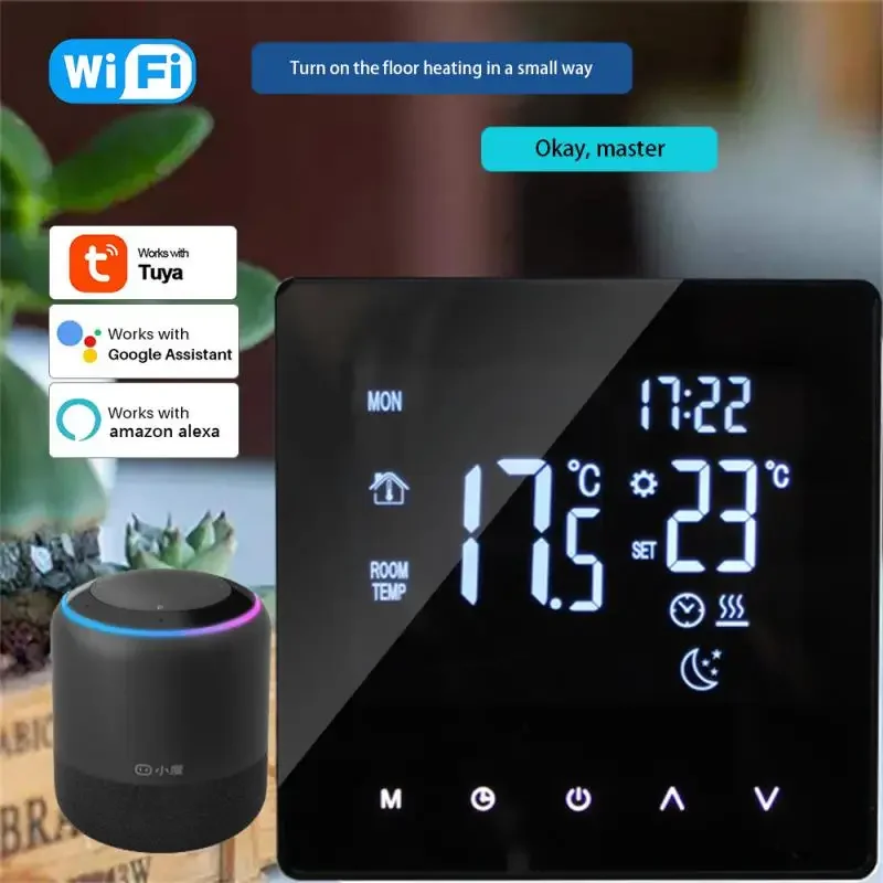 

Digital Smart Wifi Thermostat Electric Floor Heating Water/Gas Boiler LCD Touch Temperature Control for Home Alexa