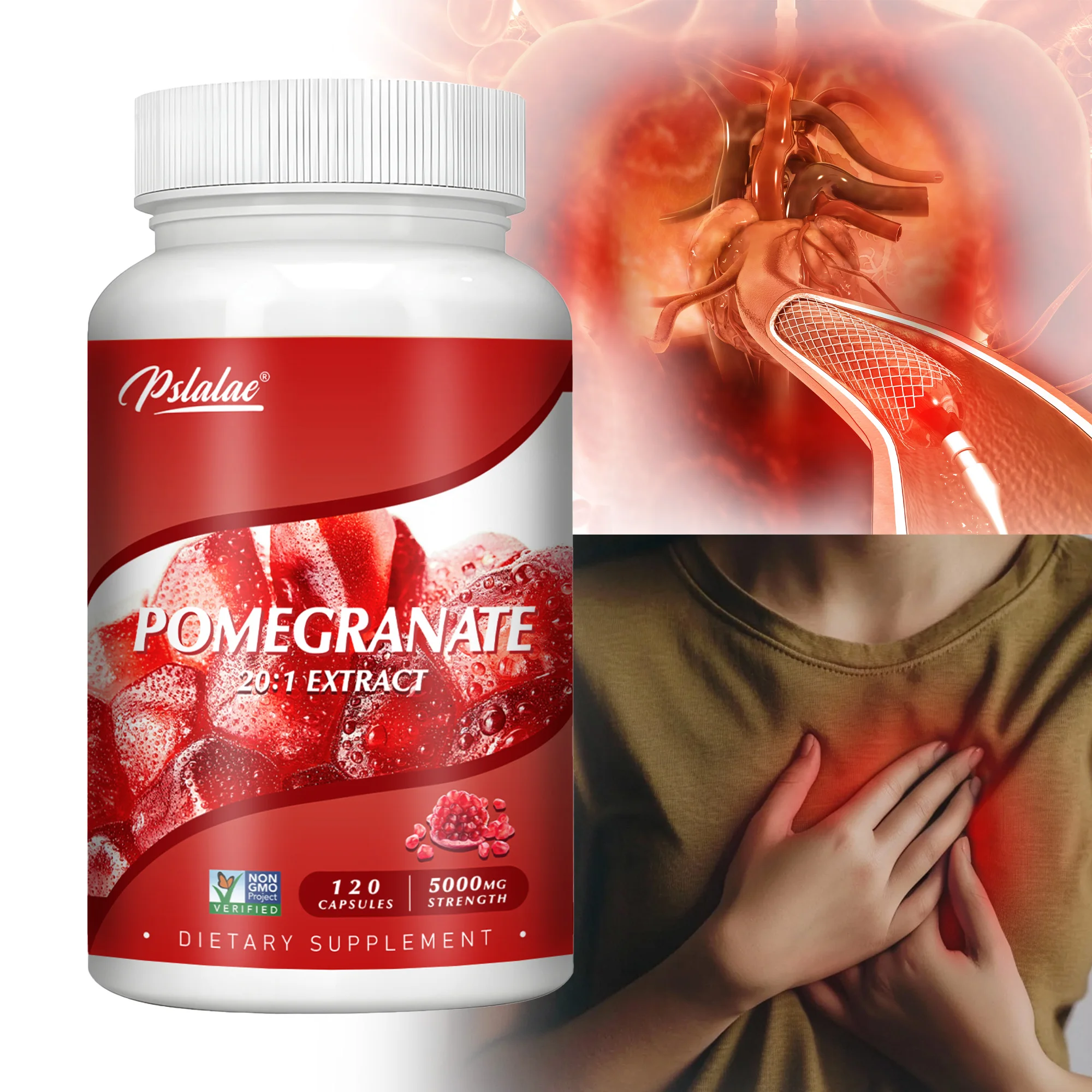 

Экстракт граната - укрепляет иммунитевую систему, антиоксидант, поддерживает сердечно-сосудистую здоровью, для здоровья сердца, поддержки суставов