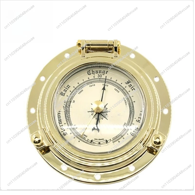 

For Cross-border New Retro Barometer Roman Time Watch Hygrometer Quartz Watch RV Yacht Accessories