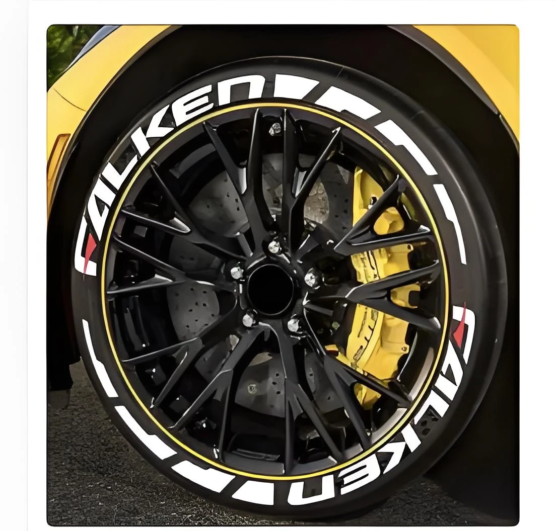 

8 шт./лот, декоративные наклейки для автомобильных шин, тюнинг автомобиля, универсальные 3D постоянные соединенные наклейки из ПВХ, автомобильные наклейки для 4 колес, наклейки