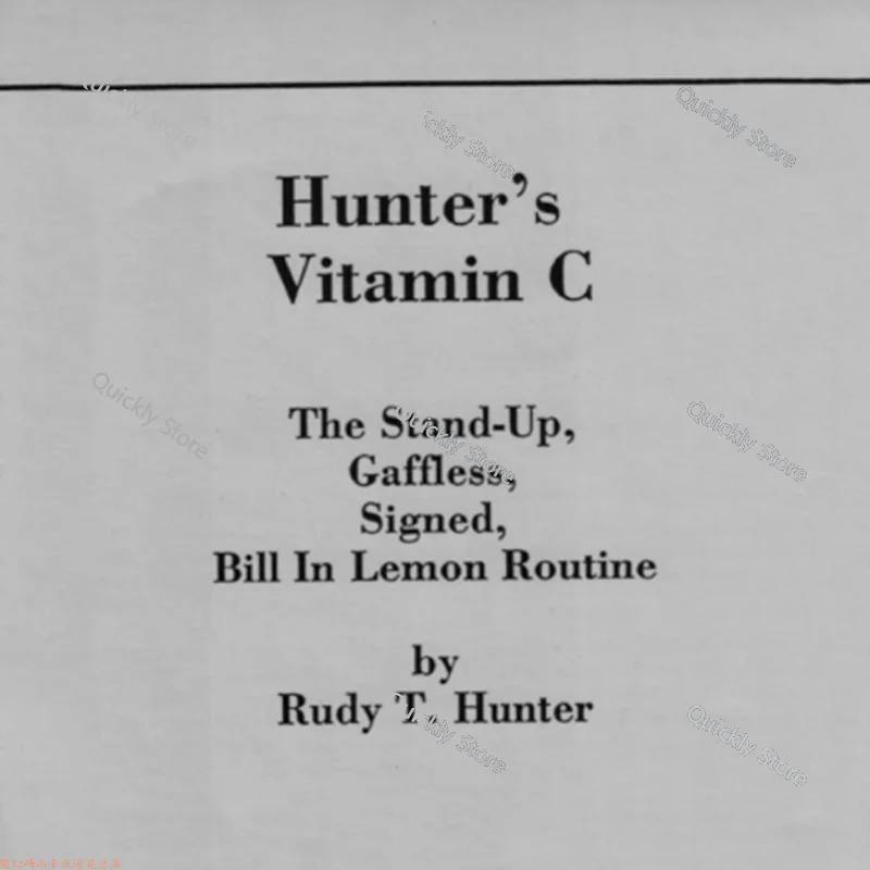 

2025 Vitamin C by Rudy Hunter - Magic tricks (Instant Download)