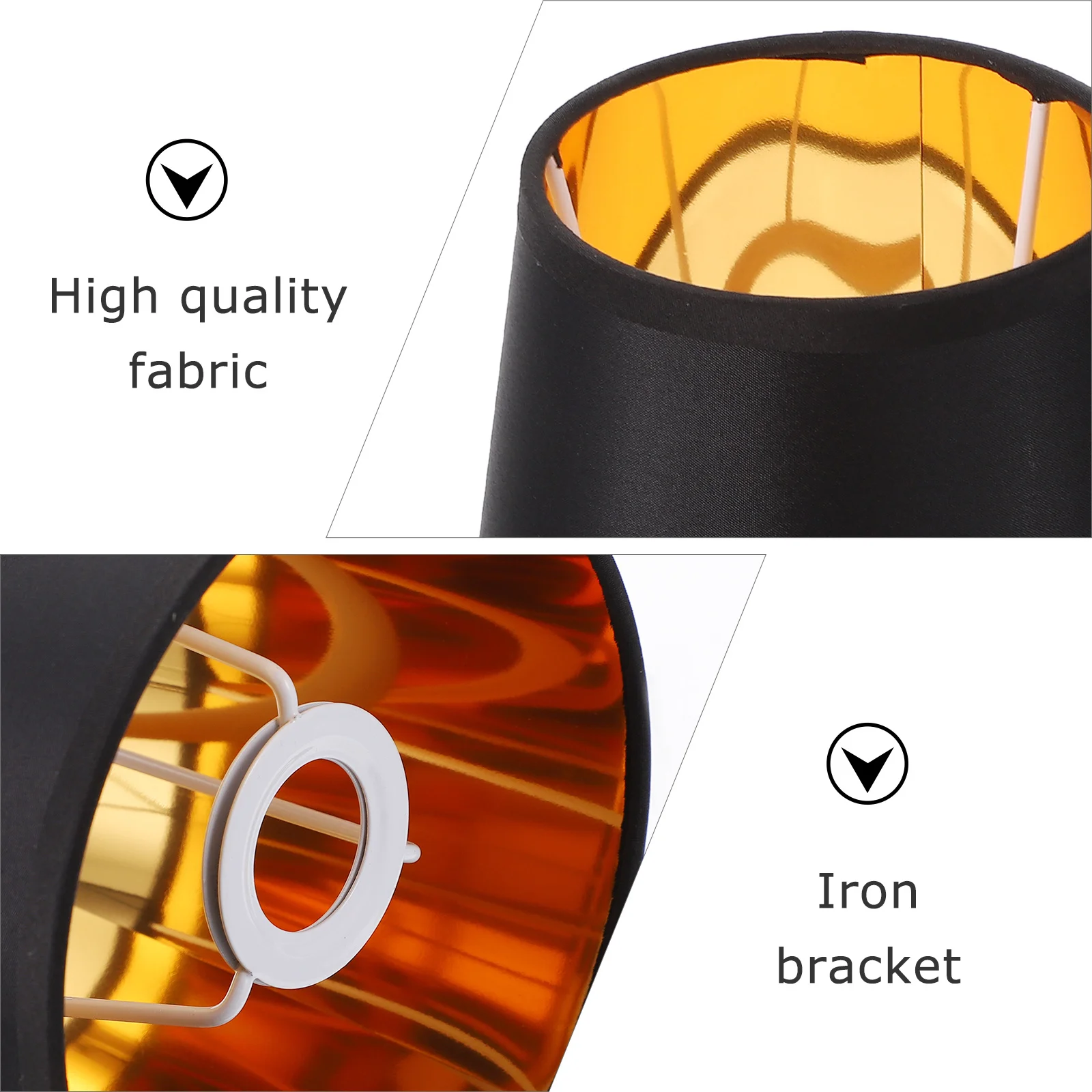 Barrel Fabric Lampshade E14 Cloth Cover Exquisite Workmanship Non-Fade Shade for Dining Room Living Room Ceiling Light