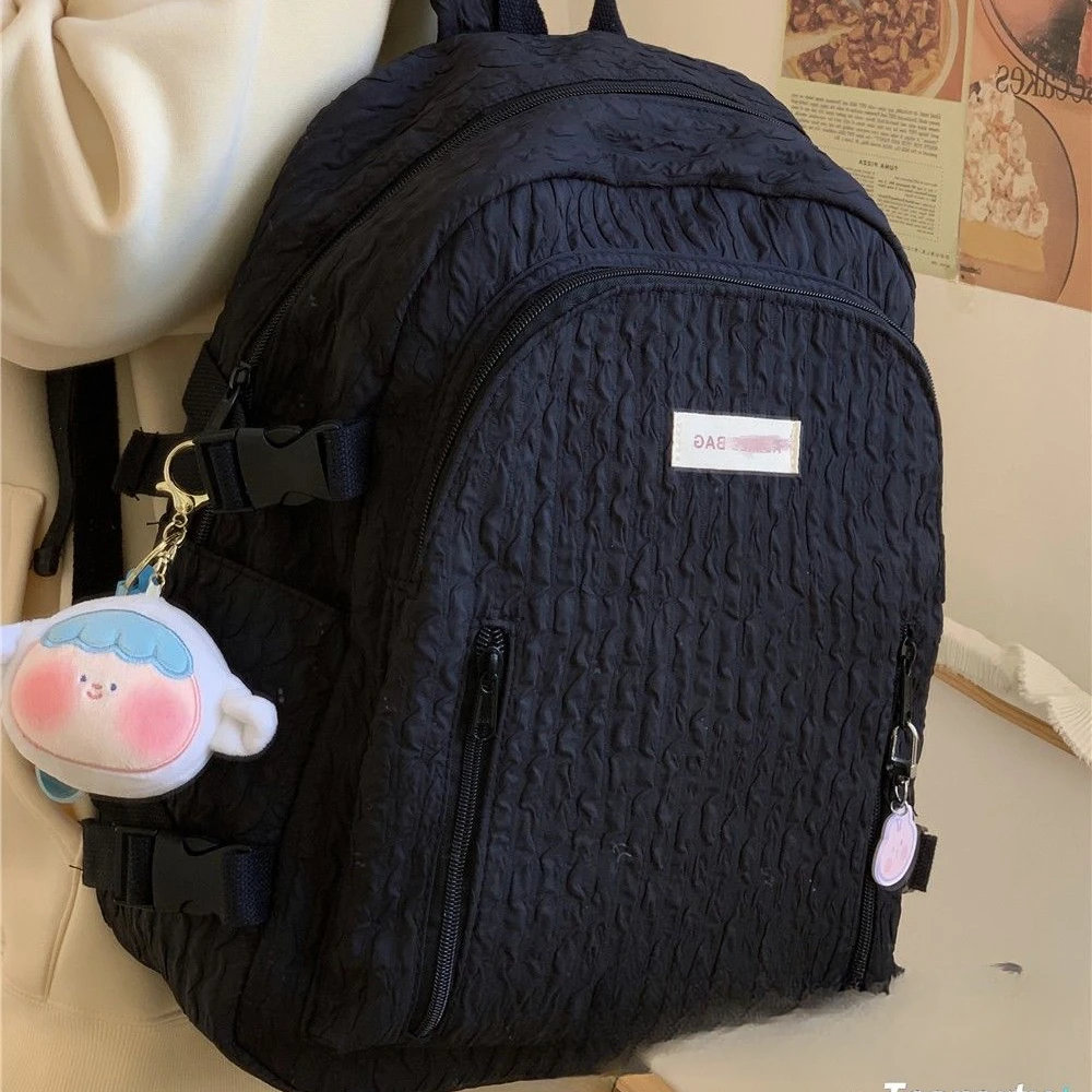 Sac à dos de style japonais pour femmes, Harajuku, doux, Kawaii, grande capacité, portable, sacs d\'école multifonctions, tout match, chic, nouveau