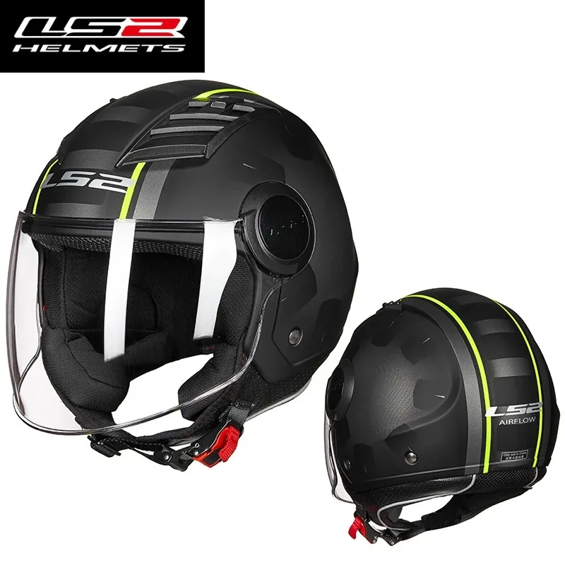 LS2 OF562 Motorcycle Helmet High Quality Protection Open Face Airflow Half Face Fashion Ls2 OF562 Helmet Motorbike Accessories