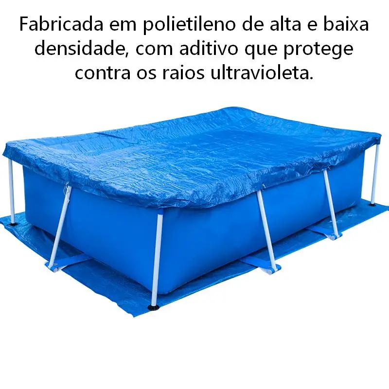 Blue Swimming Pool Floor Mat, Swimming Pool Bottom Mat Swimming Pool Floor Mat Rectangular PE Swimming Pool Mat