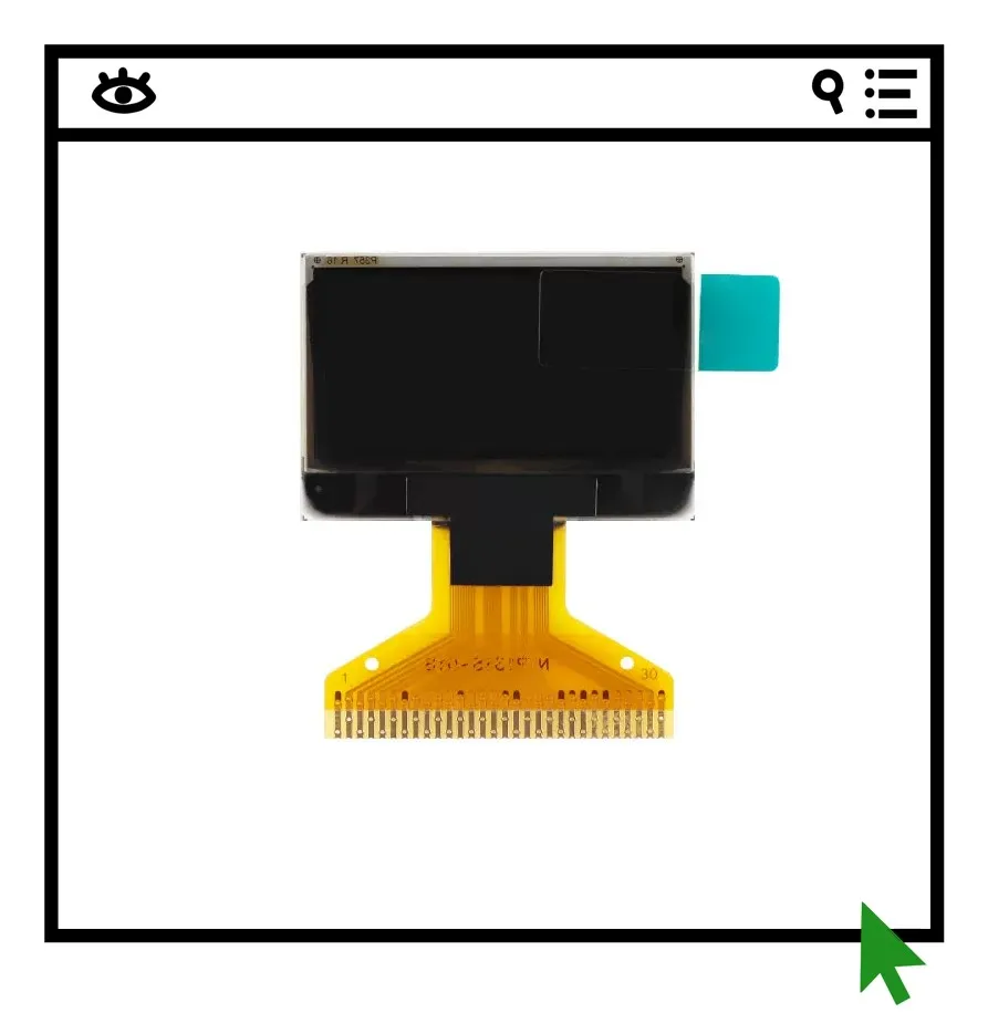 

2PCS 0.96-inch OLED bare screen display LCD screen resolution 128 * 64 SPI/IC interface SSD1315 driver