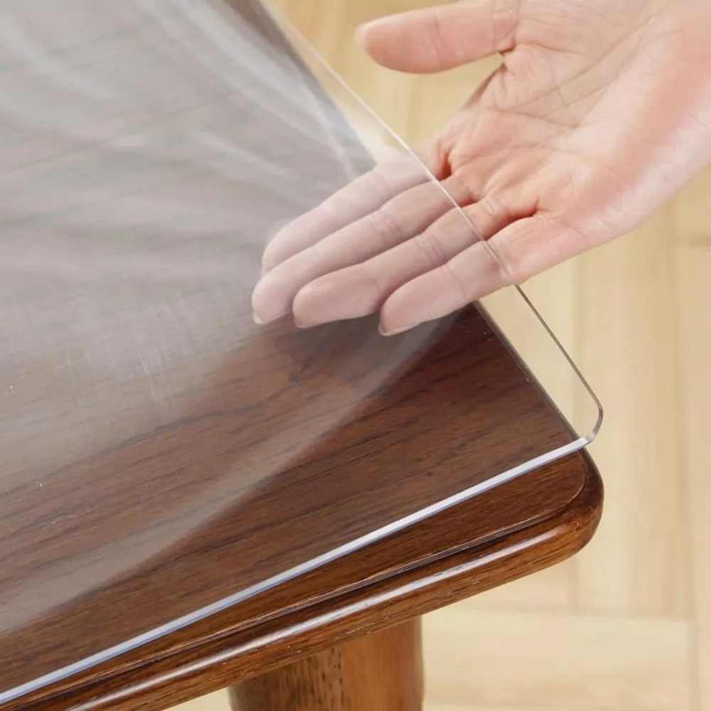 واقي طاولة شفاف بسمك 1.5 مم، واقي غطاء طاولة شفاف، غطاء طاولة بلاستيكي، وسادة مكتب شفافة، حصيرة واقية للمكتب #3
