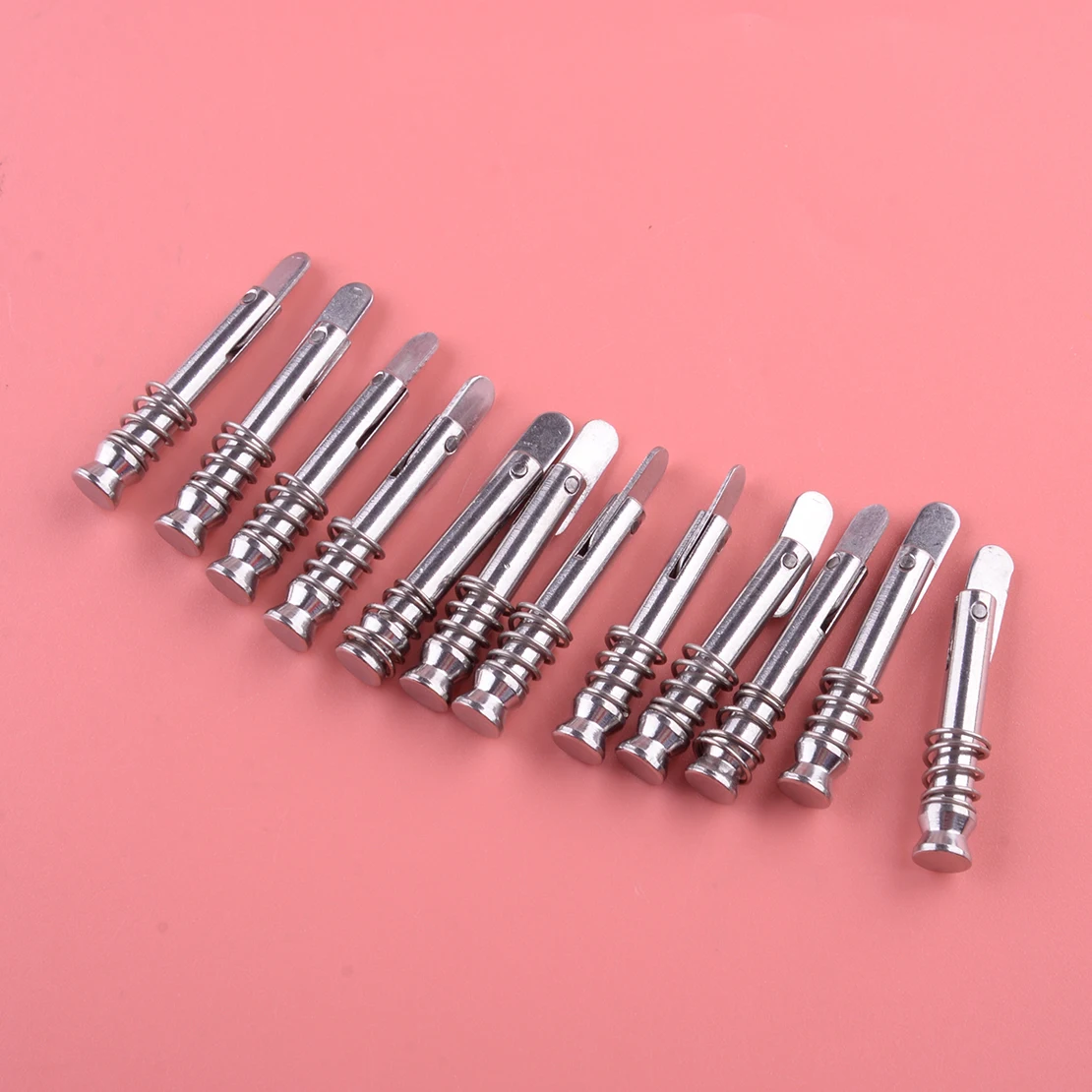 

Silver 12pcs/Set Quick Release Pin for Boat Marine Yacht Bimini Top Deck Hinge Hardware 316 Stainless Steel