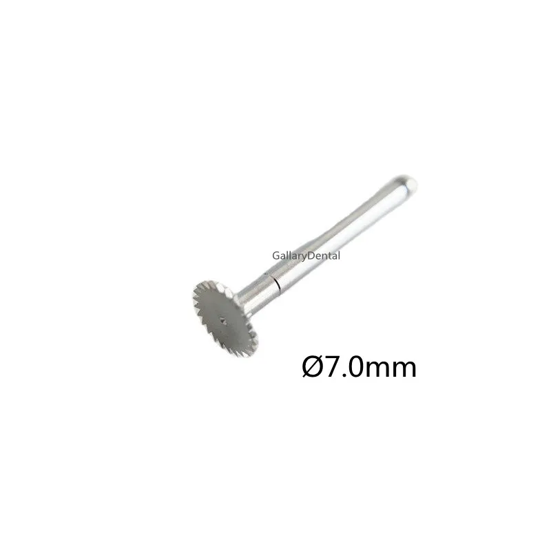 4Pcs Dental Surgical Implant Bone Saw Disc Ridge Split Expander Ø7.0mm with Cutting Bone Wheel Disc Holder