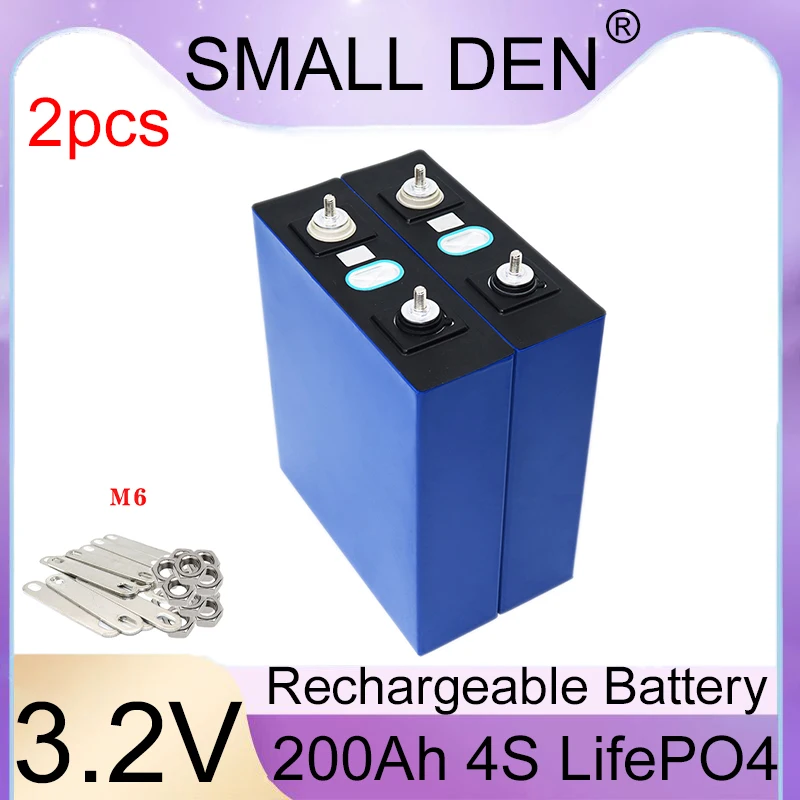 Аккумулятор LiFePO4 3,2 В, 200 Ач, литий-железо-фосфатный аккумулятор, подходящий для автофургонов, гольф-каров, внедорожных, солнечной и ветровой энергии.