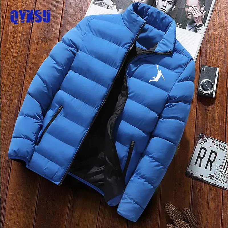 

2024 Herren Warme Jacke Winter Parka Mantel Stehkragen Wind Jacke Dicke Schwarze Freizeit Kleidung Michael Coat