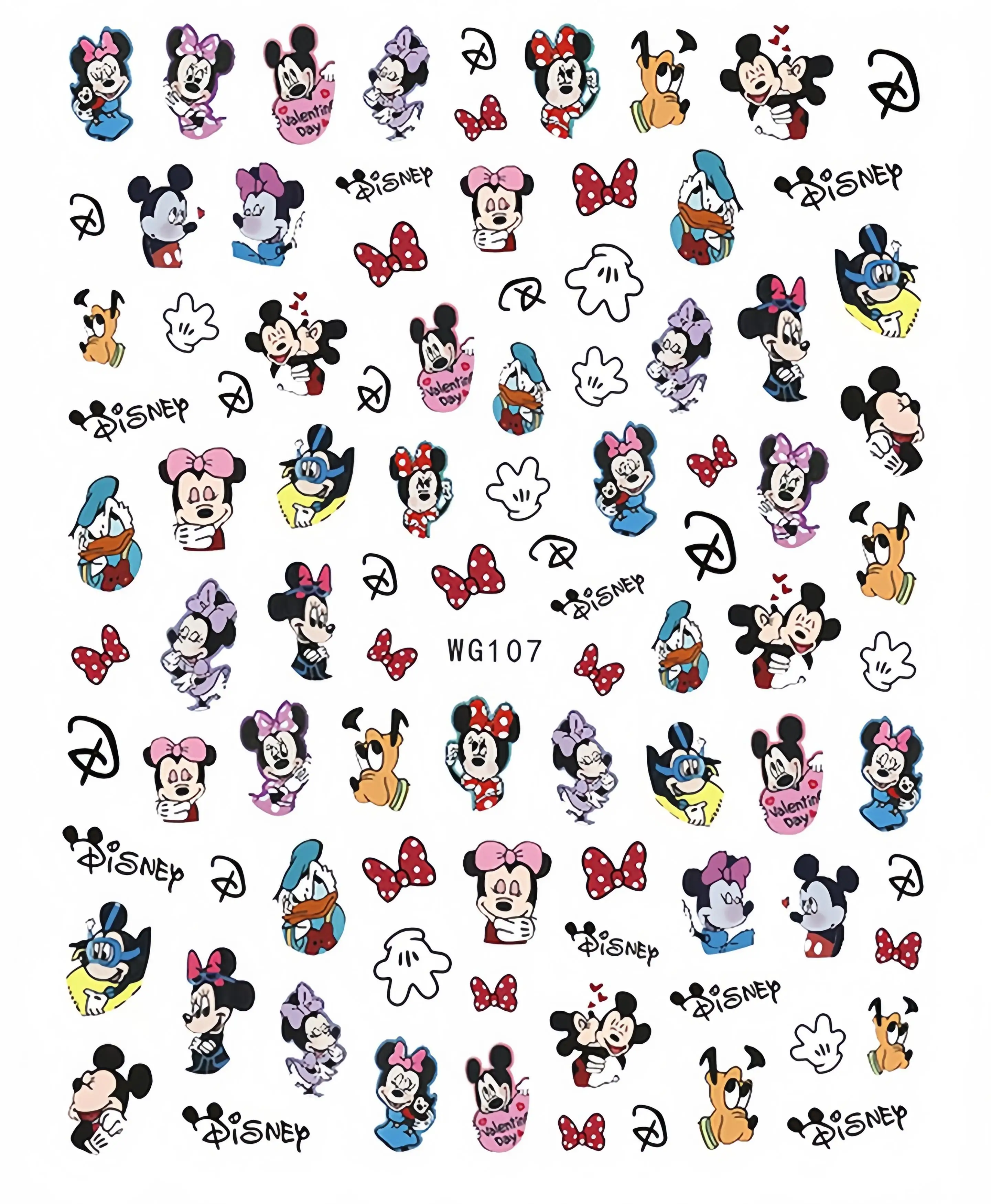 Disney Anime Decorations Donald Duck Mickey Mouse Toy Stickers Winnie the Pooh Lilo & Stitch The King Lion Sticker