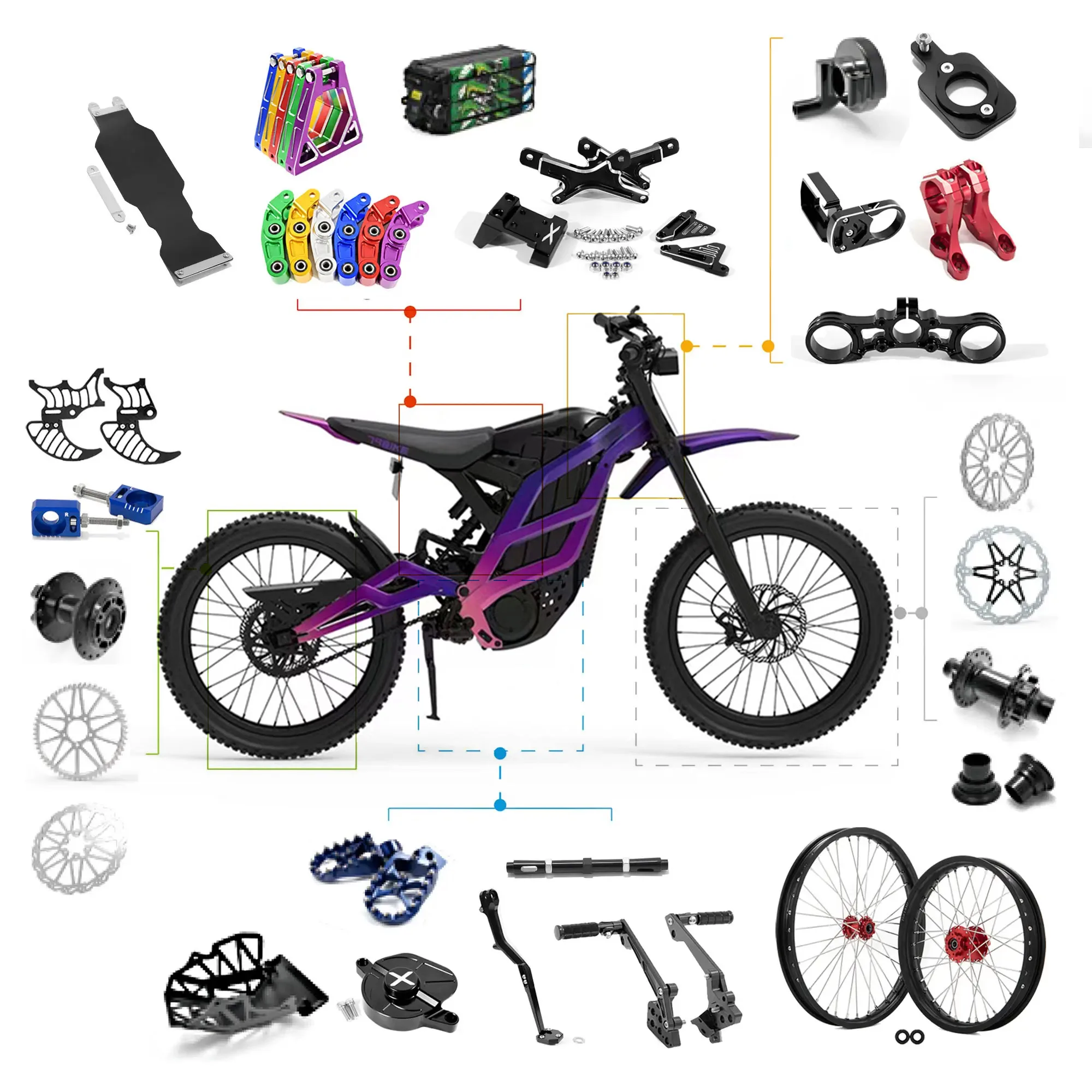 

Talaria Large Stock Motorcycle Kit Dirt Bike Accessories Universal Part Motorcycle Accessories