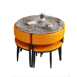 Ensemble de table basse au sol nordique moderne, petite table funky, meubles de salle à manger, salon de chambre à coucher, design de luxe