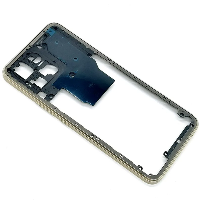 For Honor X8 5G VNE-N41 LCD Front Frame + Middle Housing Bezel Chassis Back Faceplate With Volume Buttons Smartphone Parts