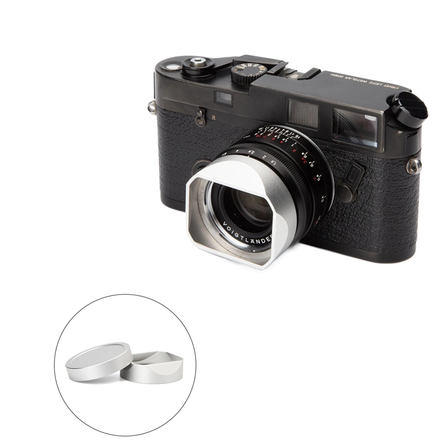 

Metal Lens Hood Lightweight Square Lens Hood for Voigtlander NOKTON Vintage Line 35mm F1.5 TYPE I II Lh12 Lens Shade with Cap