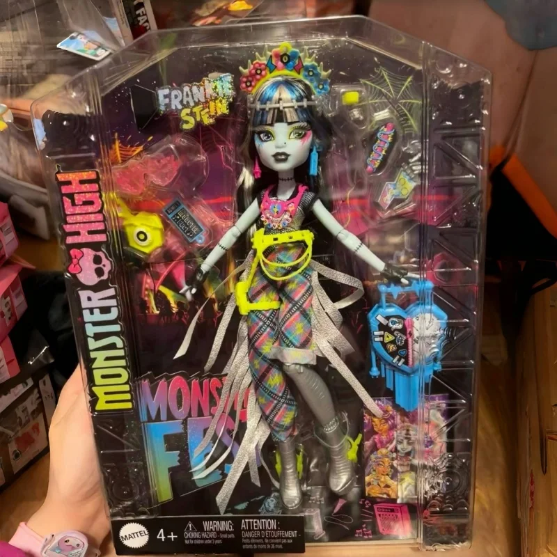 

New Hot Sale Genuine Monster High School Monster Festival Series Frankie Stein Genuine Handmade Collection Gift Toy Bjd Doll Toy