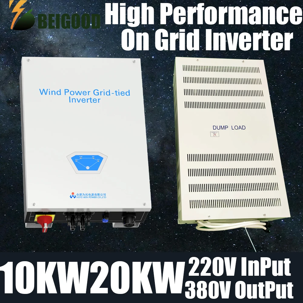 

On Grid Tie Inverter Dump Load Resistor MPPT Controller with Limiter WiFi 20000W Wind Energy for Wind Turbines Pure Sine Wave