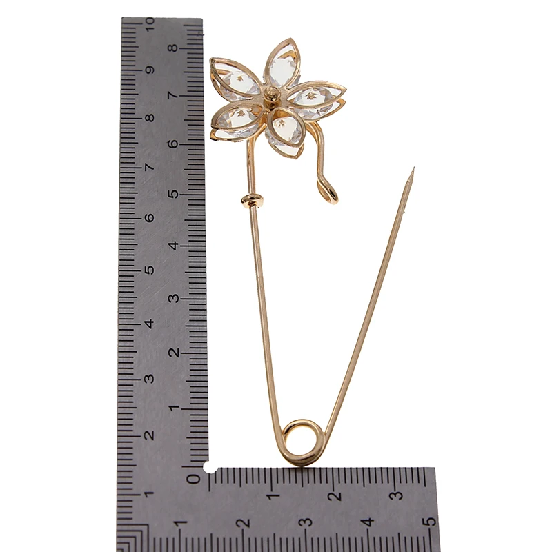 10 قطعة سترة الموضة الجديدة بروش زهرة الورد الصدار كاميليا إبرة طويلة دبوس للنساء شال قميص طوق بروش دبابيس Accessori