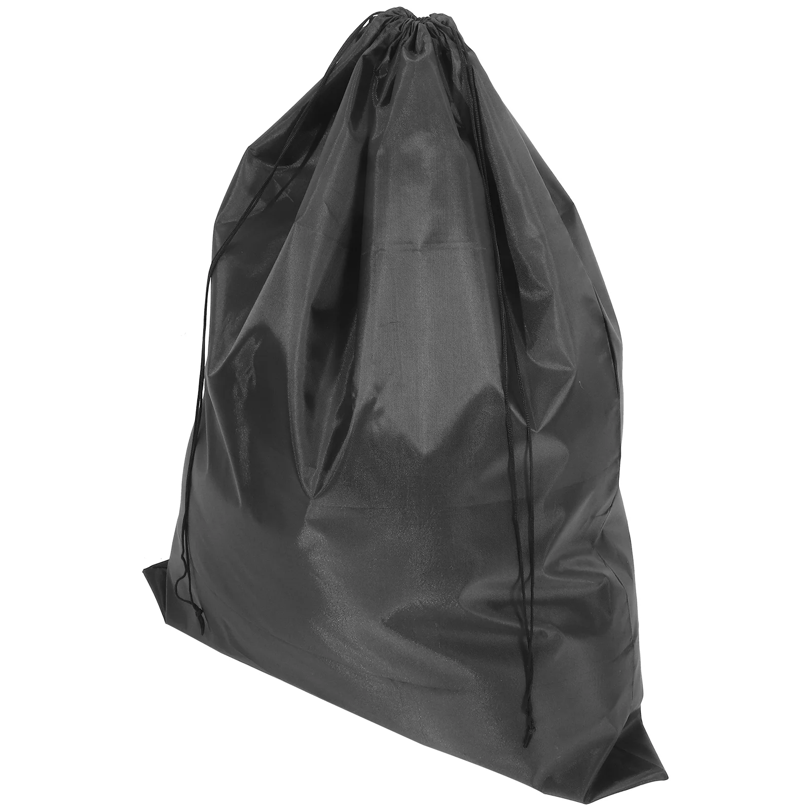 

Heavy Duty Backpack Laundry Bag Camping Travel Large Clothing Storage (black) Canvas Drawstring Hampers Bags Extra Portable