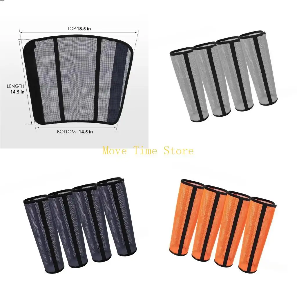 

92ME 4Pcs Breathable Horse Leg Protectors Fly Repellents Cover Enduring