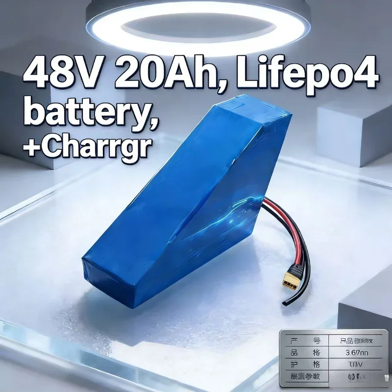 48V 20Ah LiFePO4 Lithium Battery | BMS Included | Replacement for 2500W Lead-Acid Batteries Power your small two-wheeled vehicle