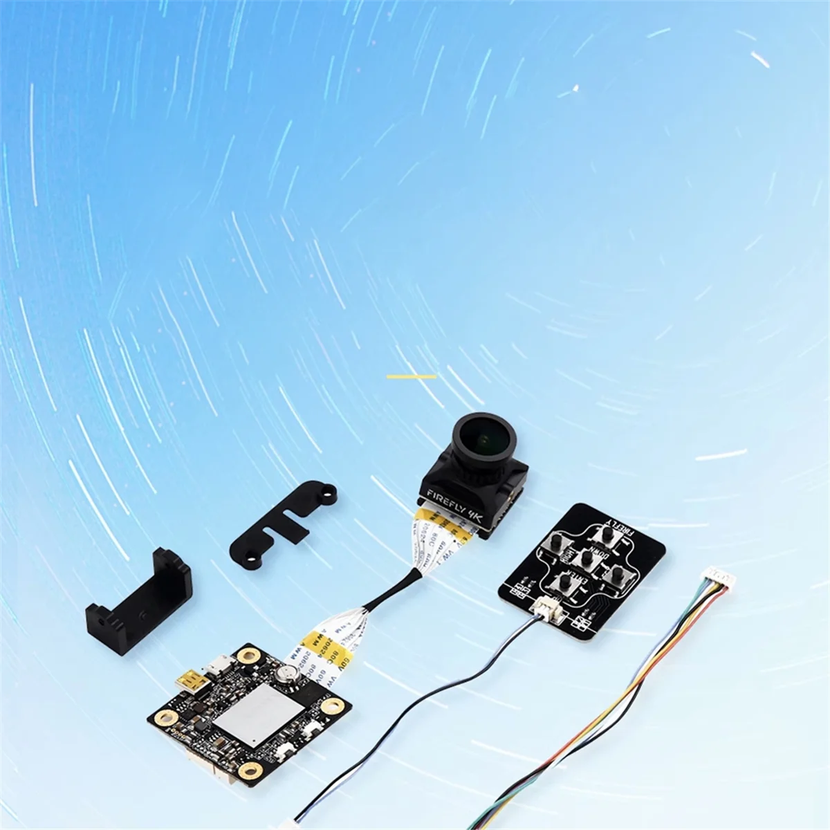 Для Firefly Split 4K V4 /NakedCam V4 170 DVR 7-24V Gyroflow Поддержка 8-64G -SD для Rc FPV гоночного дрона