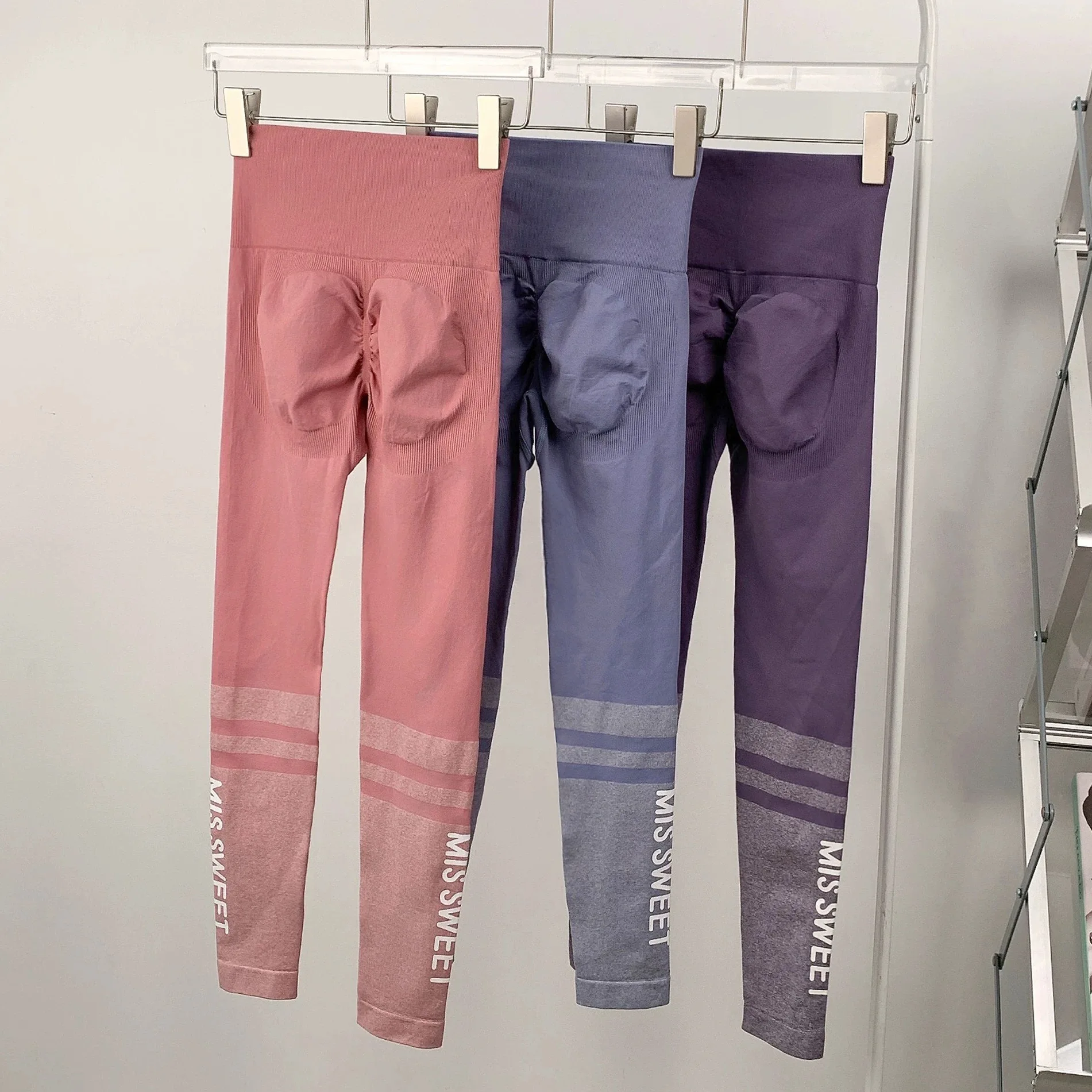 

High Waist Breathable Sports Pants for Women Fitness Yoga Running Stretch Abdominal Compression Hip Lifting Training Pants