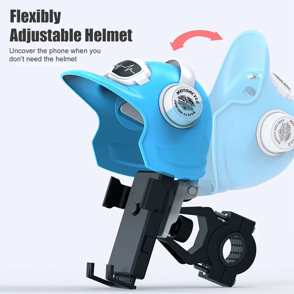 Universal Motorcycle Phone Holder with Helmet Handlebar Rearview Mirror Mount Electric Scooter Sun Visor Phone Bracket 4.7\