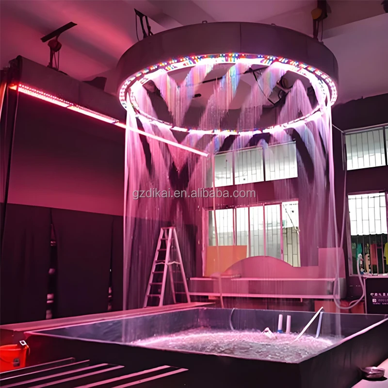 

618 Sale Water Curtain Outdoor Rain Curtain Fountain Artificial Waterfall for Gardens