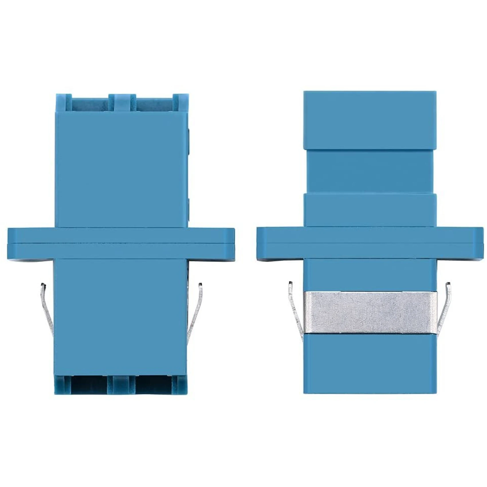 Adapter optik serat LC-LC ke LC Duplex Singlemode Coupler - 5 Pack-biru