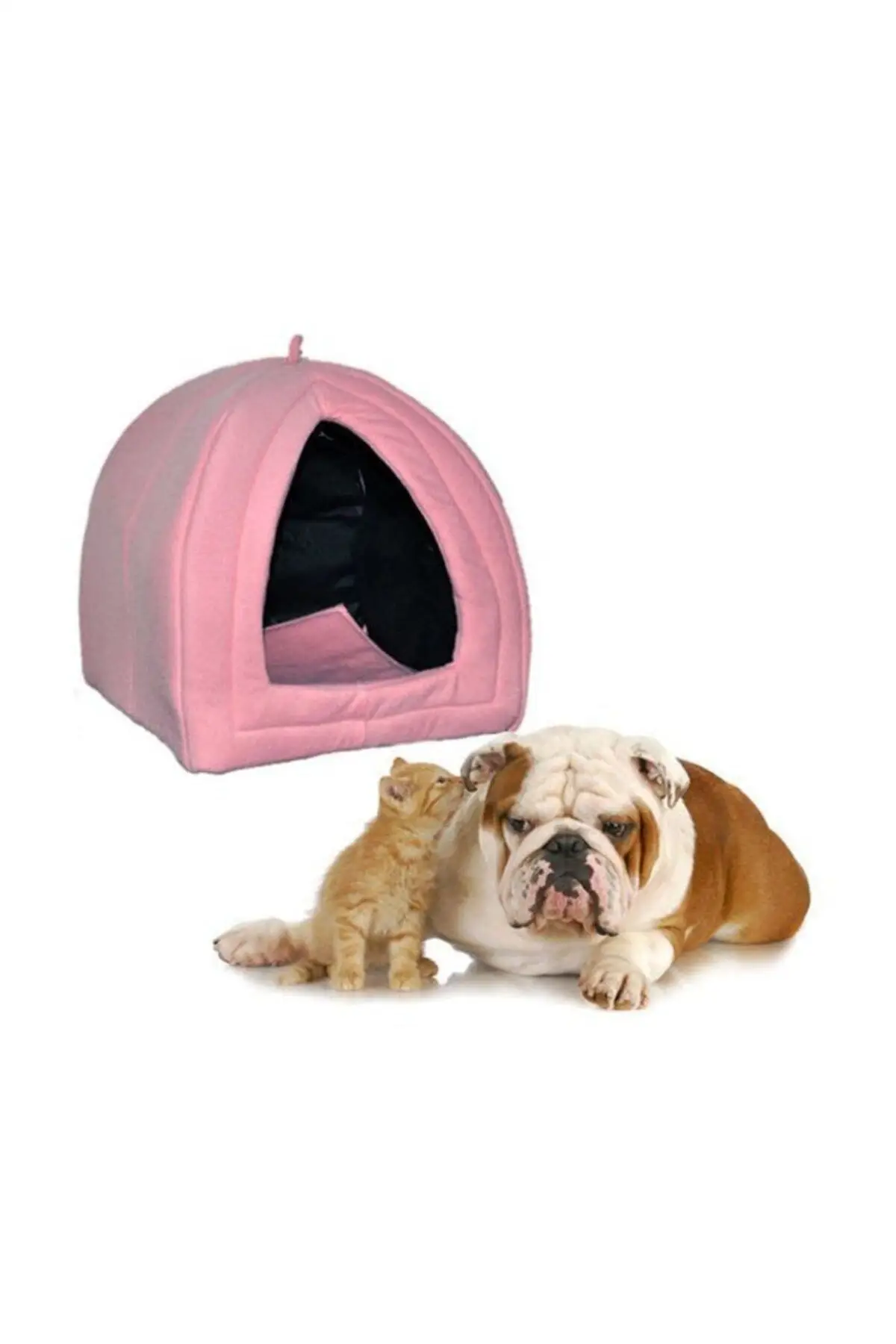 Polar Cat And Dog Bed (Pink)