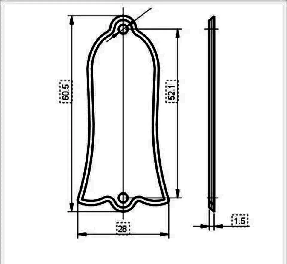 Electric Guitar Truss Rod Cover Plate Guitar Standard Parts 2 Ply Black for USA LP Standard Custom SG-LP Guitar Replacement Part