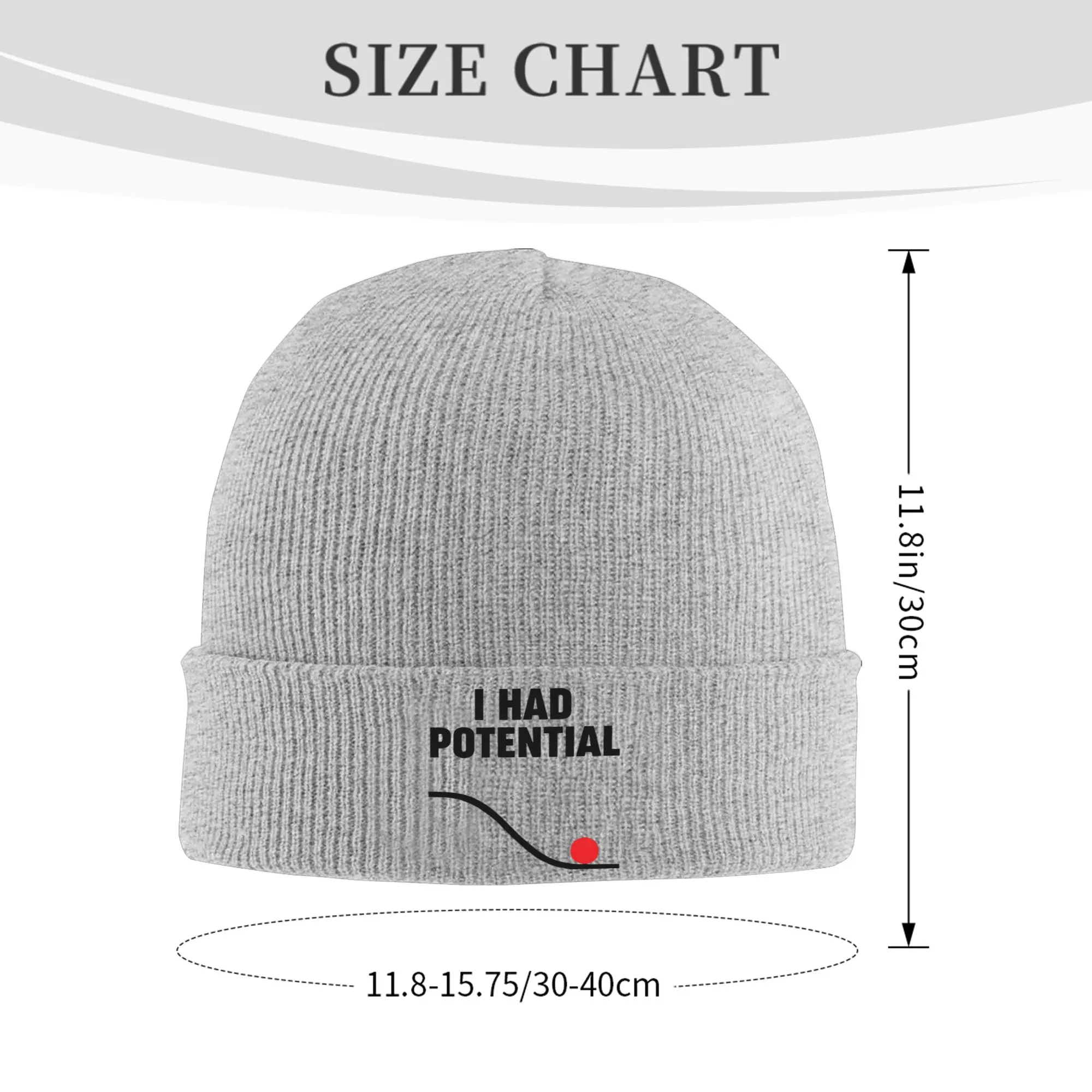 I Had Potential Knitted Hat Women's Men's Beanies Autumn Winter Hat Acrylic Project Hail Mary Sarcastic  Warm Caps