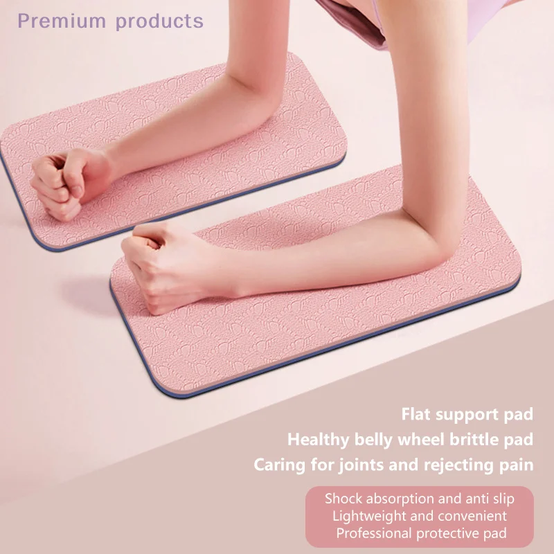 2Pcs Dicke TPE Yoga Knie Pad Kissen Nicht-Slip Textur Ellenbogen Bein Arm Balance Übung Unterstützung Schutz Fitness pad