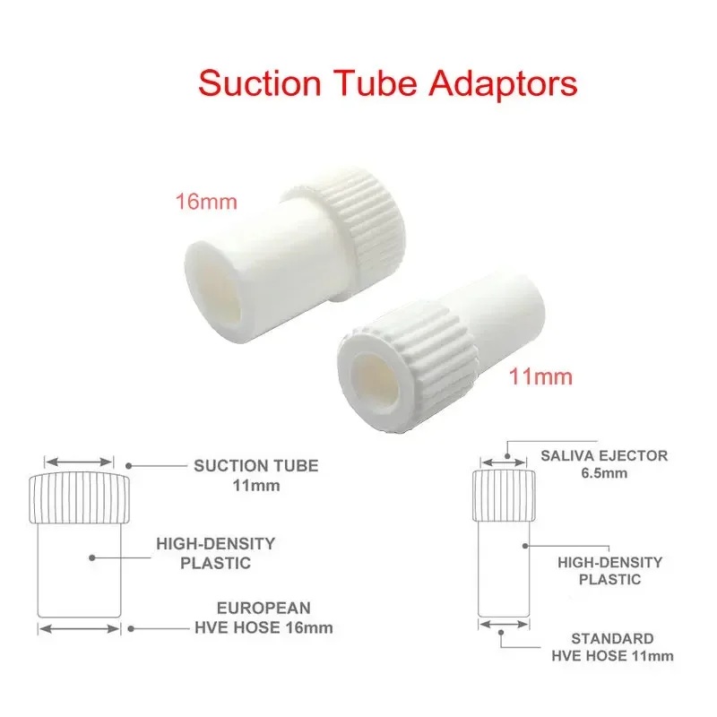 

10Pcs/lot Dental Suction Tube Convertor Plastic Saliva Swivels Ejector Suction Adaptor Dental Materials