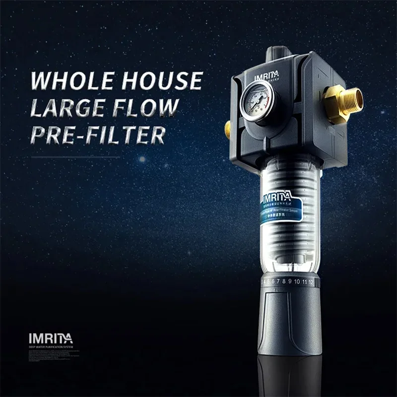 

Machine for 6000L Large Flow Automatic Backwash System Spin Down Sediment Filter Water 40 micron Reusable Pre Filter