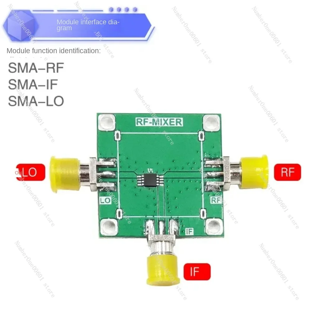 HMC220 Mixer seimbang ganda pasif, modul konversi frekuensi Mixer RF Bandwidth 5g-12ghz