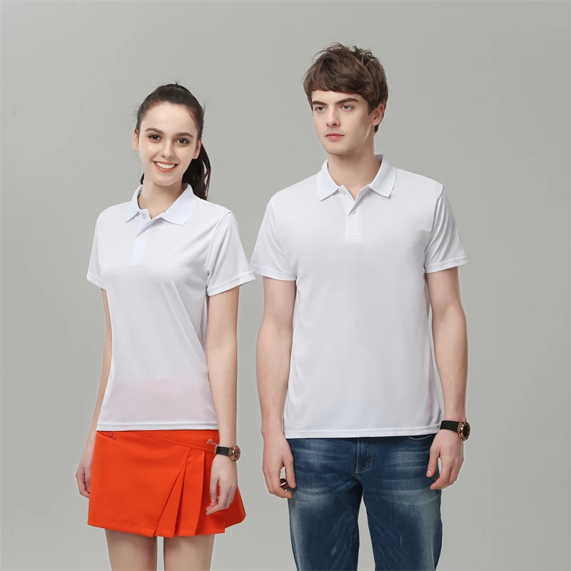 OEM camisas hombre Cheap Promotional Custom Logo Blank Plain Unisex Polyester Quick Dry Men's Golf Polo Shirts