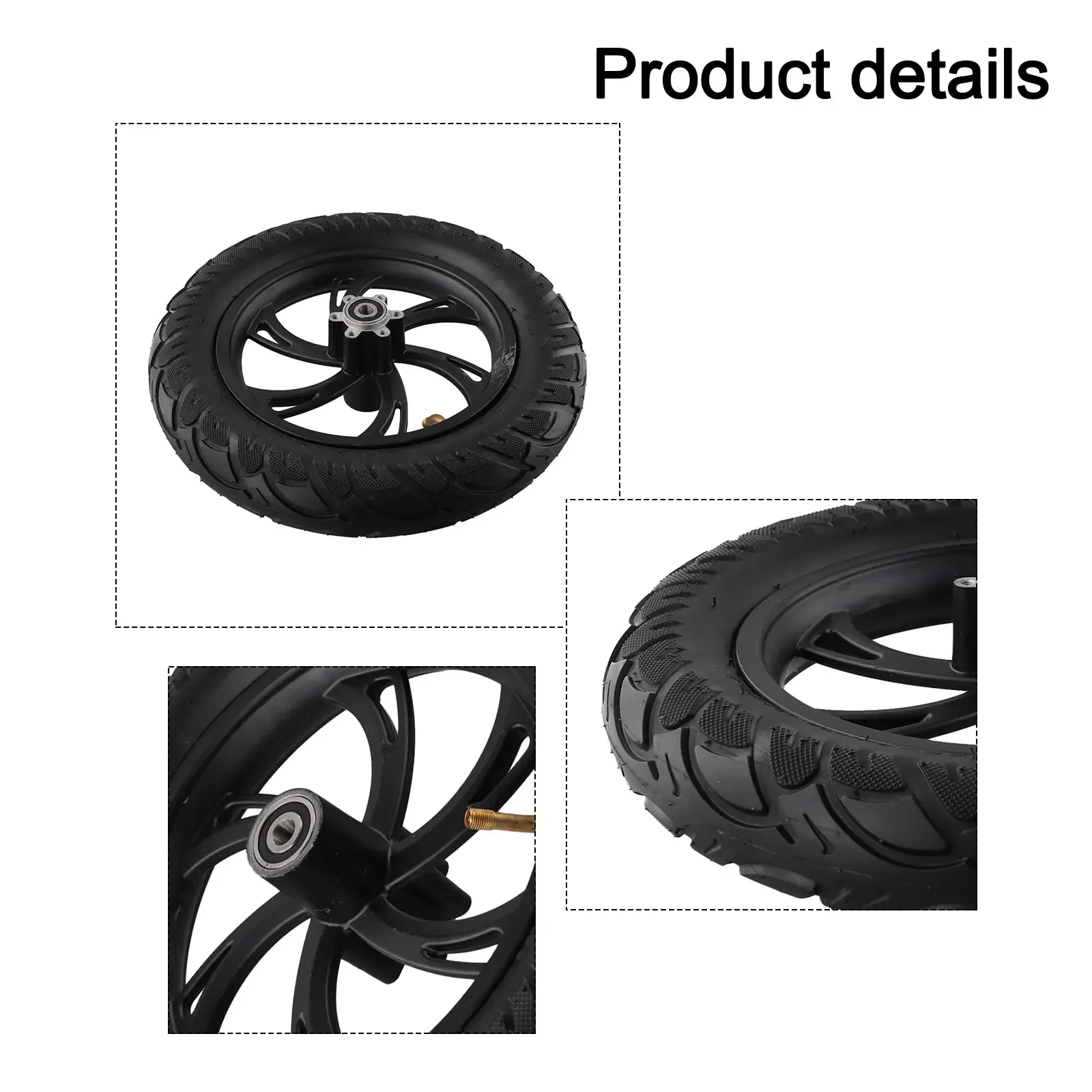 

12 Inch Brake Type Tire 12 1/2x2 1/4 For Electric Vehicles Front Wheel 62-203 Solid Tire Electric Vehicle Scooter