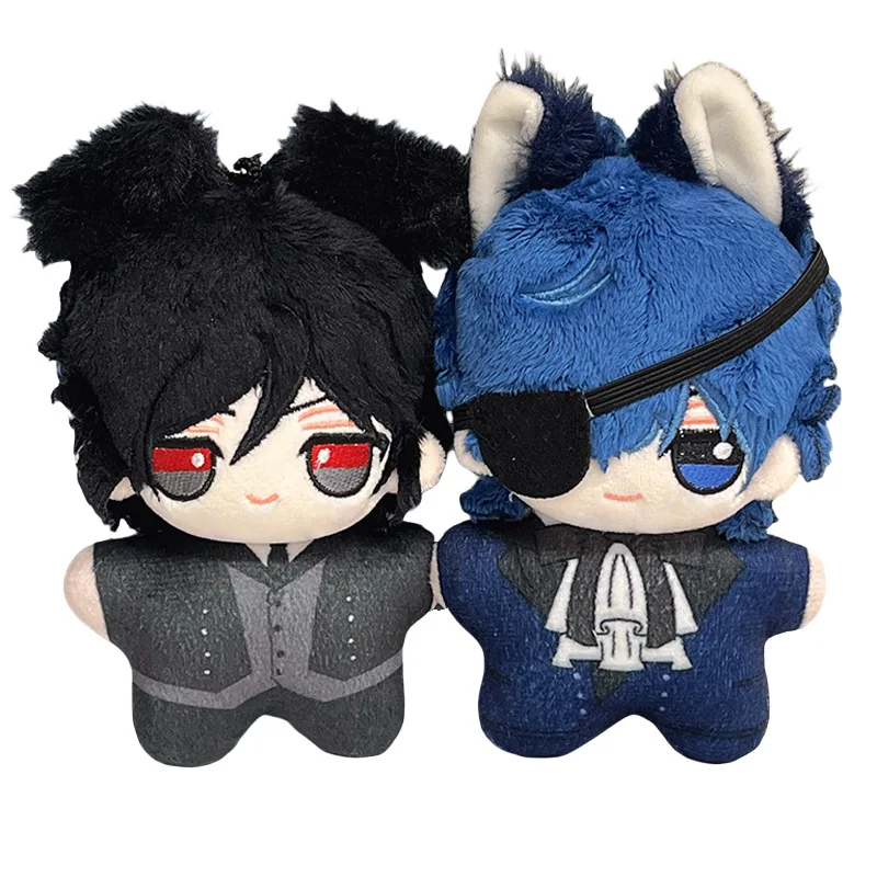 Kawaii Black Butler Surrounding Ciel Phantomhive 10 cm Plüschpuppe Pinching Will Call Rucksackzubehör Kreatives Design Geschenk