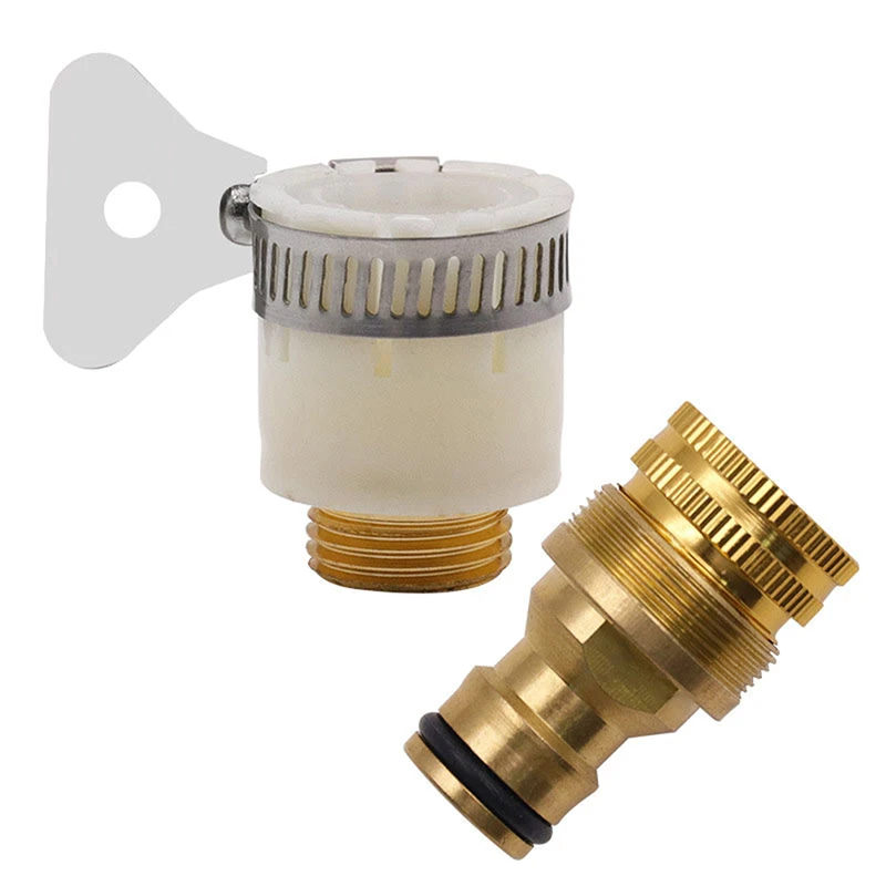 1PC 15mm-23mm Universal Kitchen Hose Adapter Faucet Connector Mixer Hose Adapter Three-in-one Multi-purpose Connector