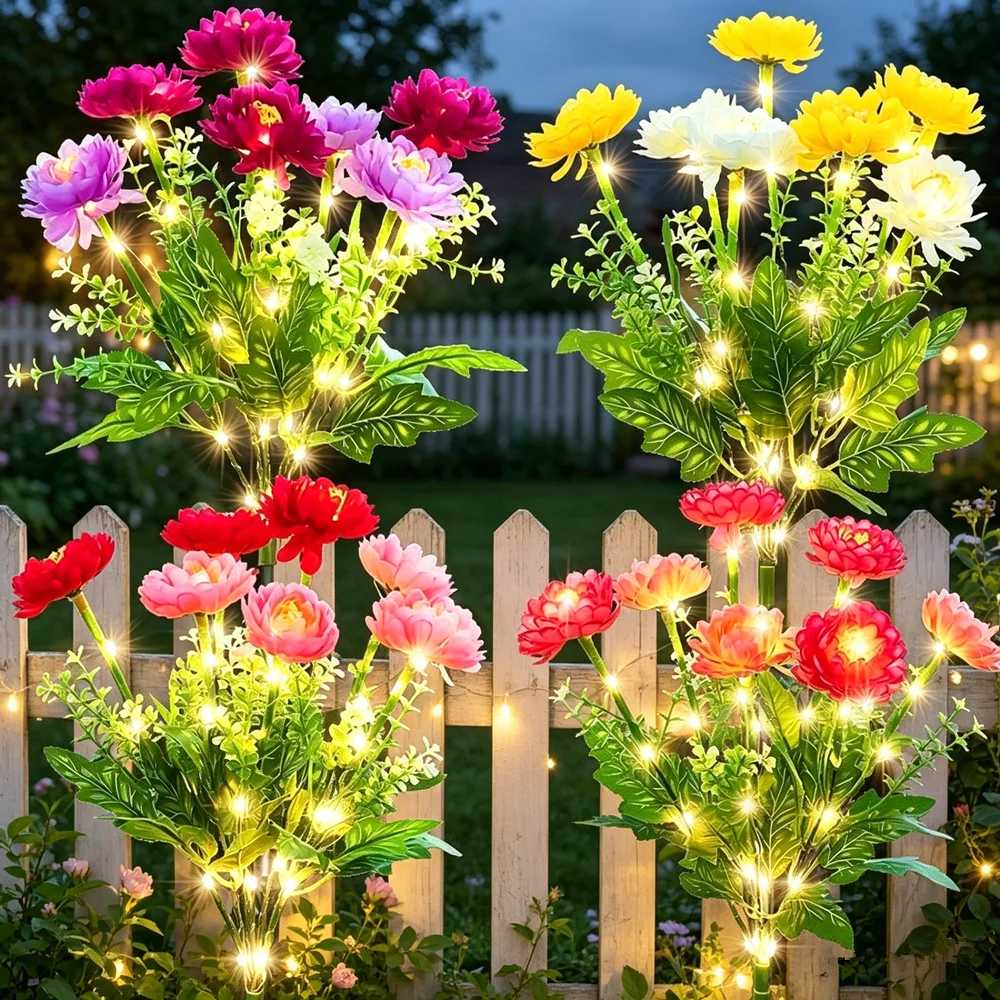 

Courtyard Lighting Solar Snow Lotus Flower Lawn Lamp Solar Garden Light for Outdoor Yard Patio Flower Party Lamp Wedding Lights