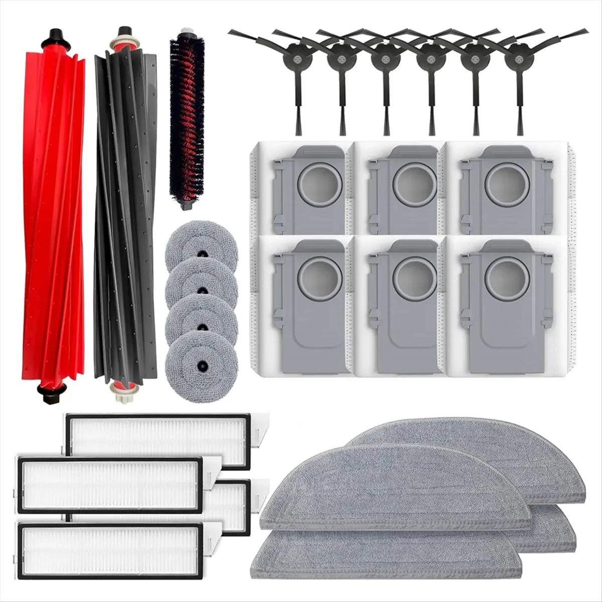 

Запасные части A51U для пылесоса Roborock S8 Maxv Ultra/S8 Max Ultra, основная боковая щетка, фильтр Hepa, швабра, тканевый мешок для пыли