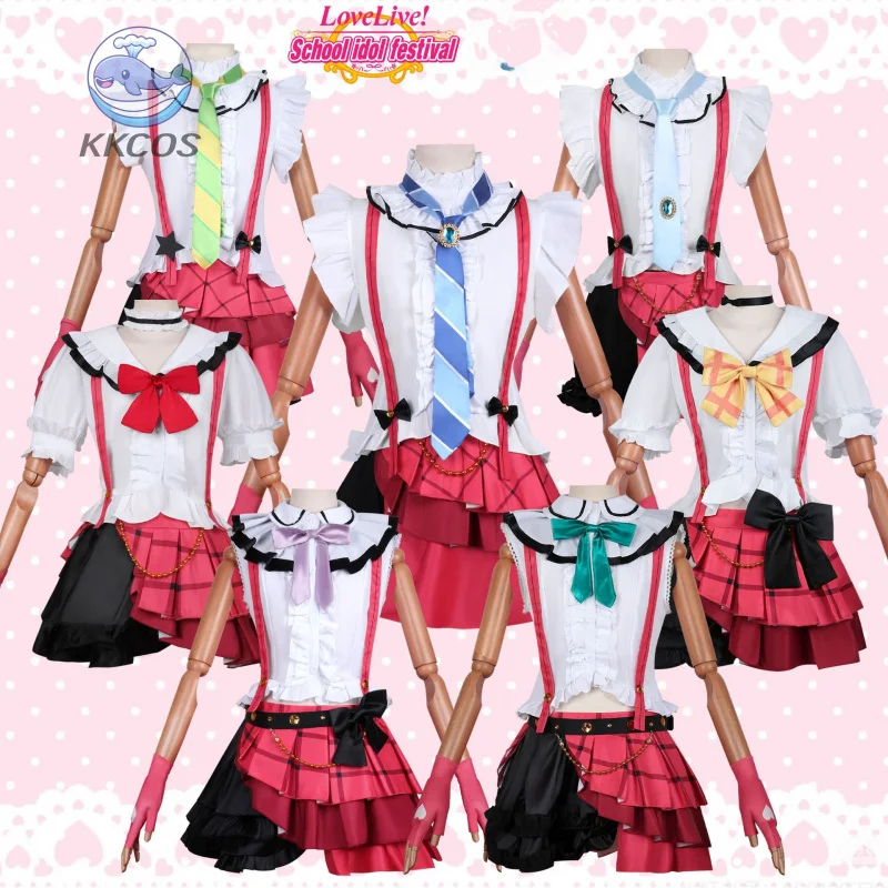 

LoveLive Promotional Theatrical Stage Costume Kotori Honoka Eli Maki Nozomi Rin Umi Cosplay Costume Role Playing Dress Outfits