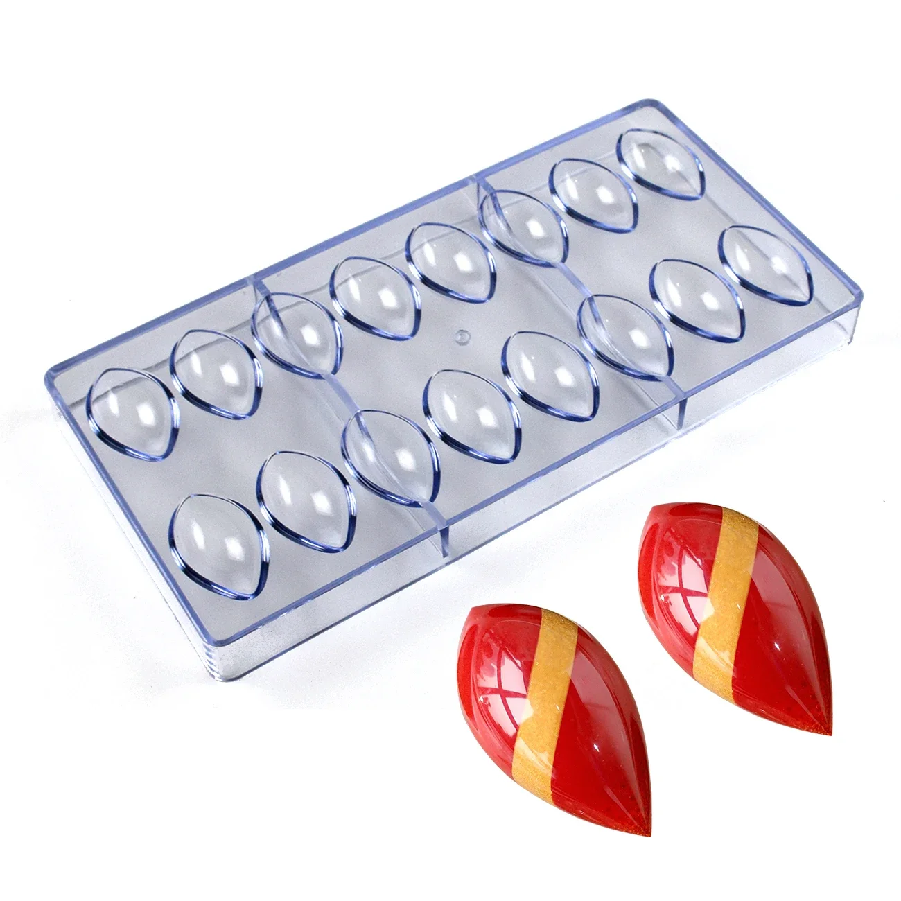 Polycarbonate Teardrop Chocolate Mold, Beginner Friendly Candy Bonbons Baking Mould