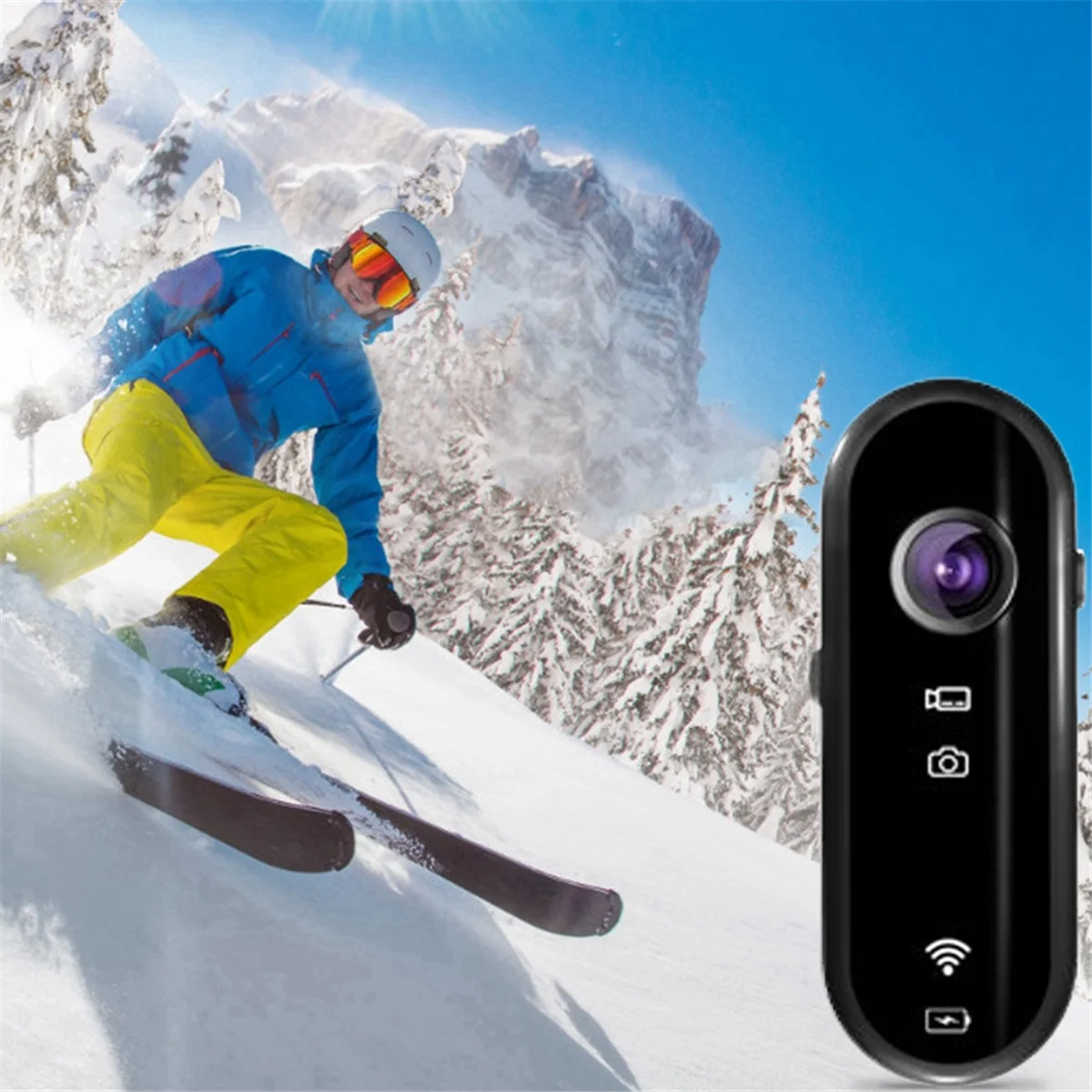 新しい多機能カメラ 1080P HD カメラ WIFI 携帯電話相互接続オートバイ自転車ビデオ録画用、B